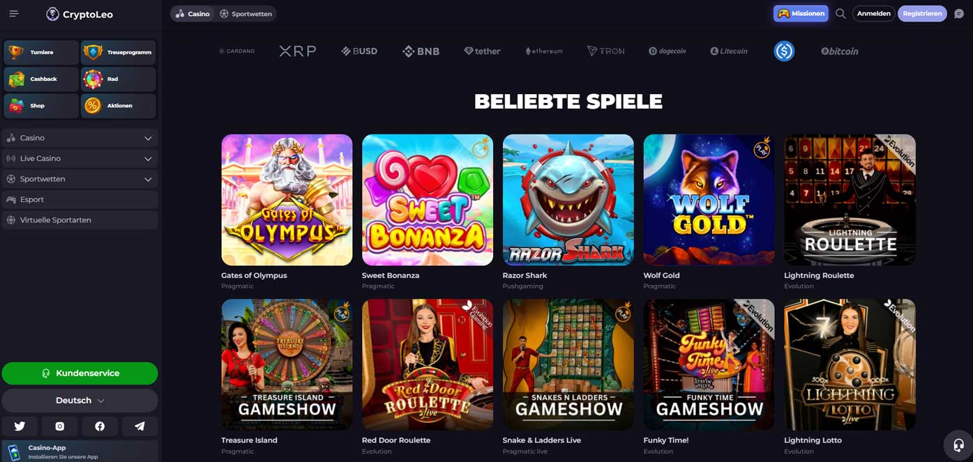 CryptoLeo Spiele