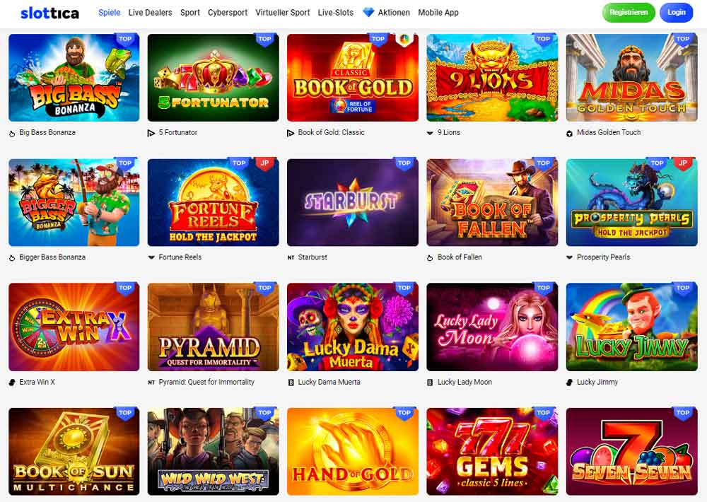 slottica casino login